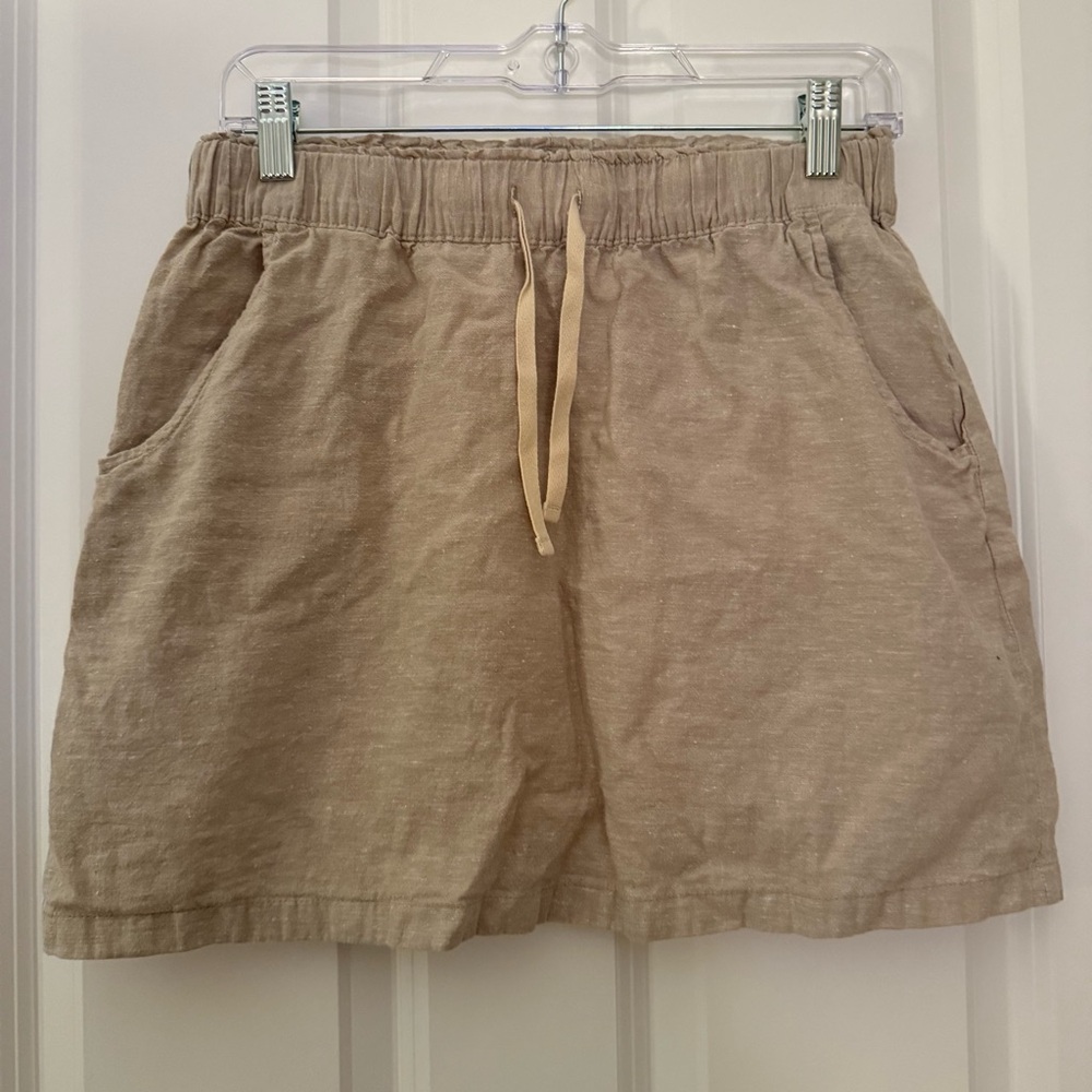 Patagonia Beige Hemp/Organic Cotton Blend Short Skirt. Used.